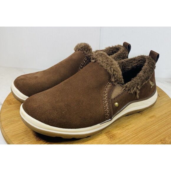 Eddie Bauer Laurel Brown Suede Comfortable Size 7.5M NEW - Picture 1 of 8